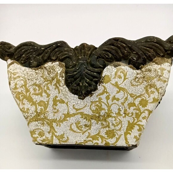 Vintage Redware Art Pottery Rectangle 10" Decorative Planter - Picture 8 of 8